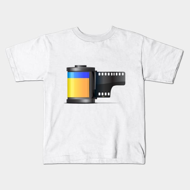 Film Canister Kids T-Shirt by nickemporium1